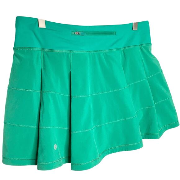 Lululemon Kelly Green Pace Rival Mid Rise Skirt Long 8 - Picture 6 of 11
